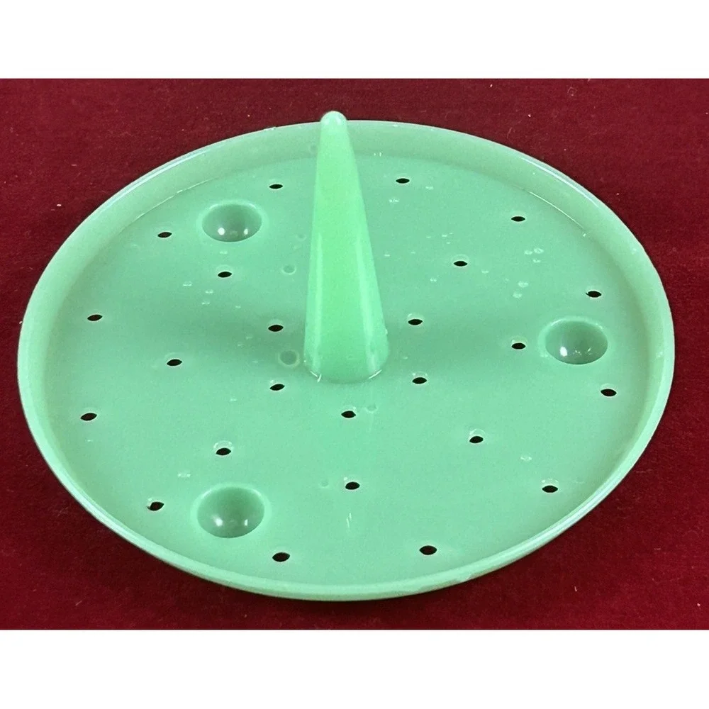 Vtg Tupperware Lettuce Keeper Green Jadeite Spike Only Replacement **EUC**